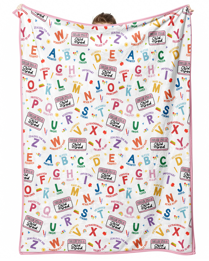 I'm A Child Of God ABCs Bamboo Blanket