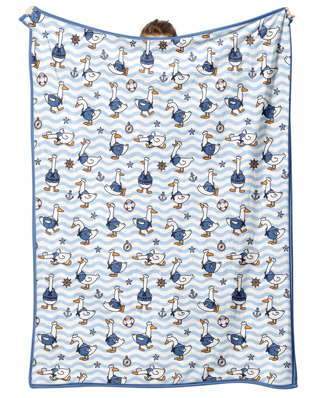 Silly Goose Sailor Bamboo Blanket