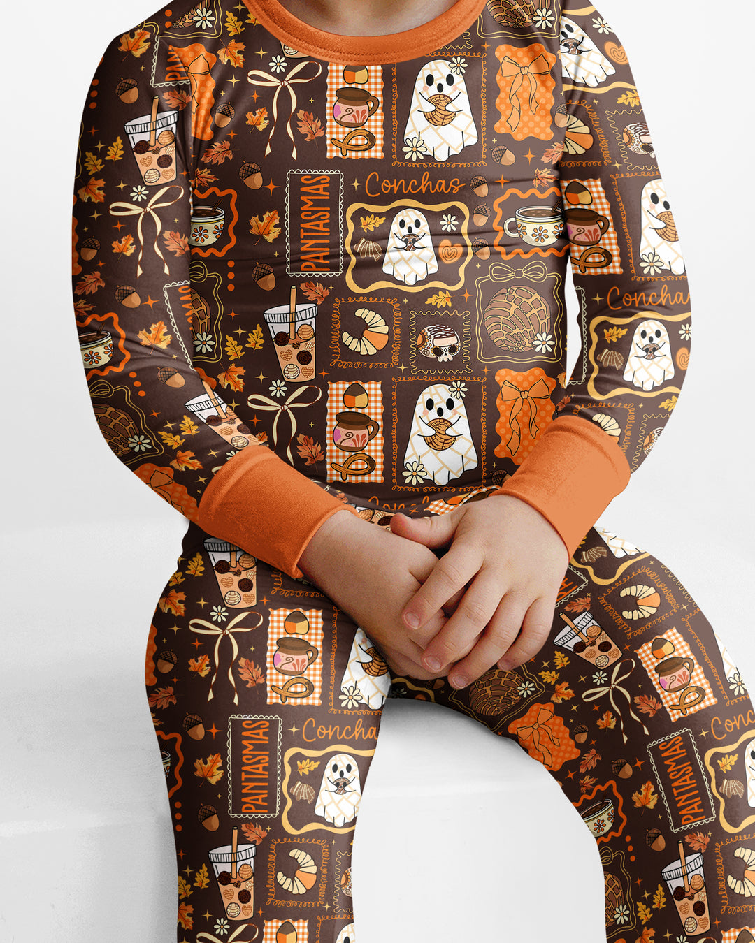 Fall Conchas Bamboo Two Piece Long Sleeve Pajama Set