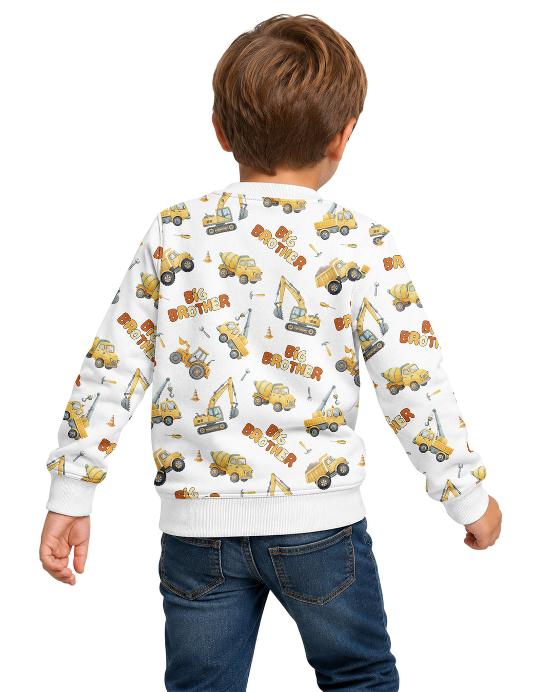 Custom Construction Matching Sibling Bamboo Crewneck Sweatshirt
