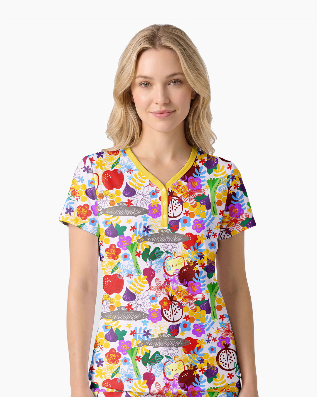 Happy Rosh Hashanah Bamboo Women Short Sleeve Short Pajama Set