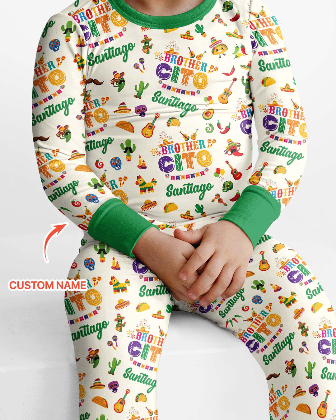 My First Fiesta Bamboo Two Piece Long Sleeve Pajama Set