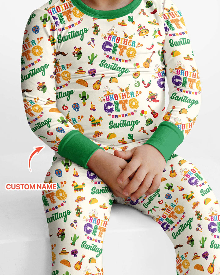 My First Fiesta Bamboo Two Piece Long Sleeve Pajama Set