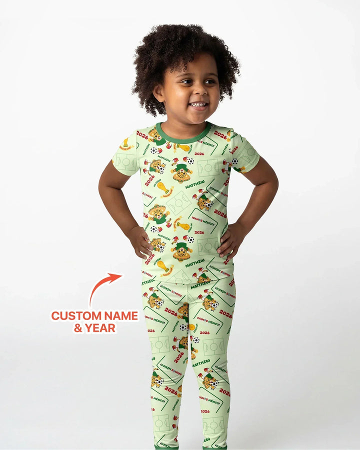 My First World Cup Bamboo Two Piece Short Sleeve Pajama Set