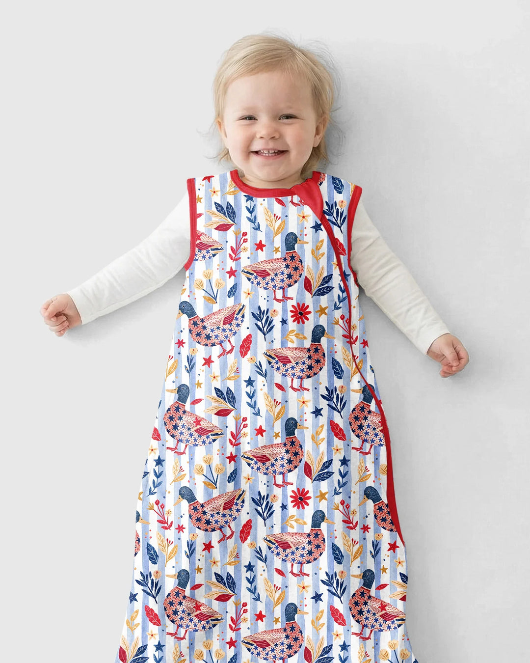 Patriotic Mallard Duck Bamboo Sleep Bag