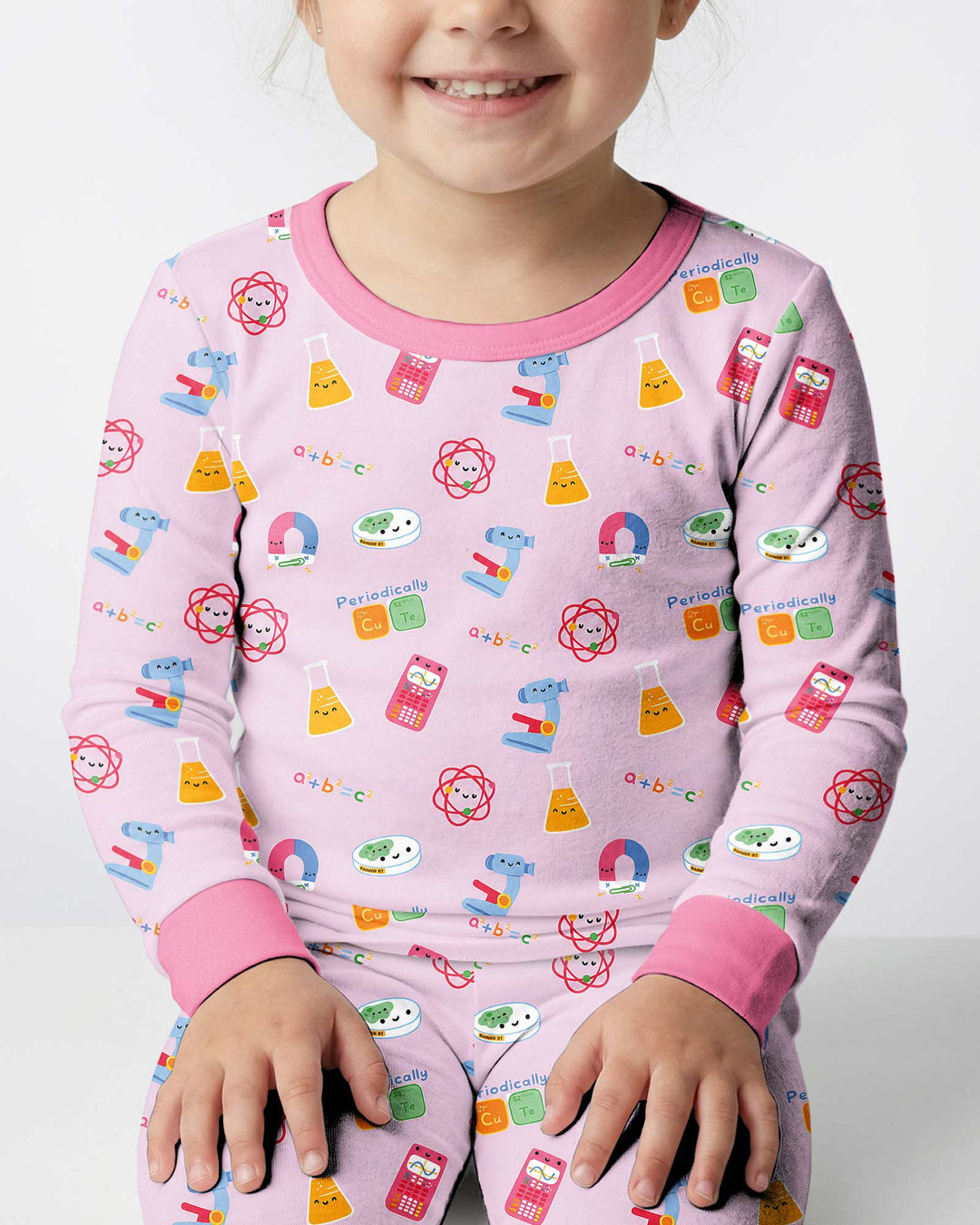 Scientist Lover Family Matching Bamboo Two Piece Long Sleeve Pajama Set