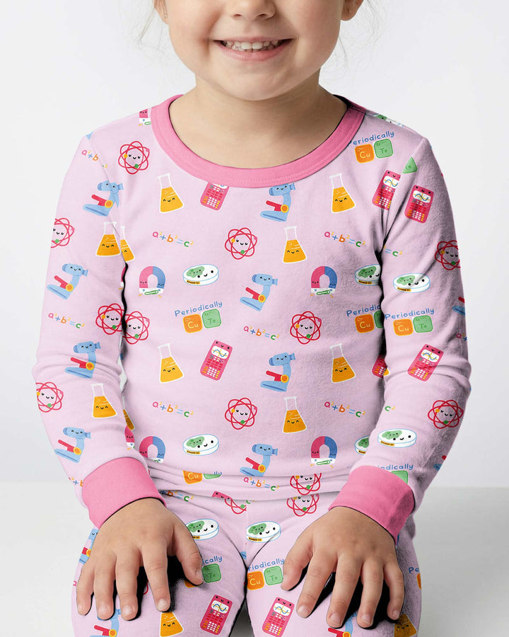 Scientist Lover Family Matching Bamboo Two Piece Long Sleeve Pajama Set