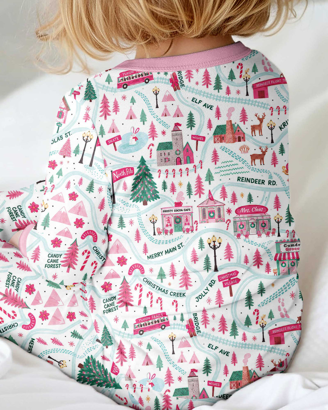 Whimsical North Pole Map Bamboo Convertible Zippy
