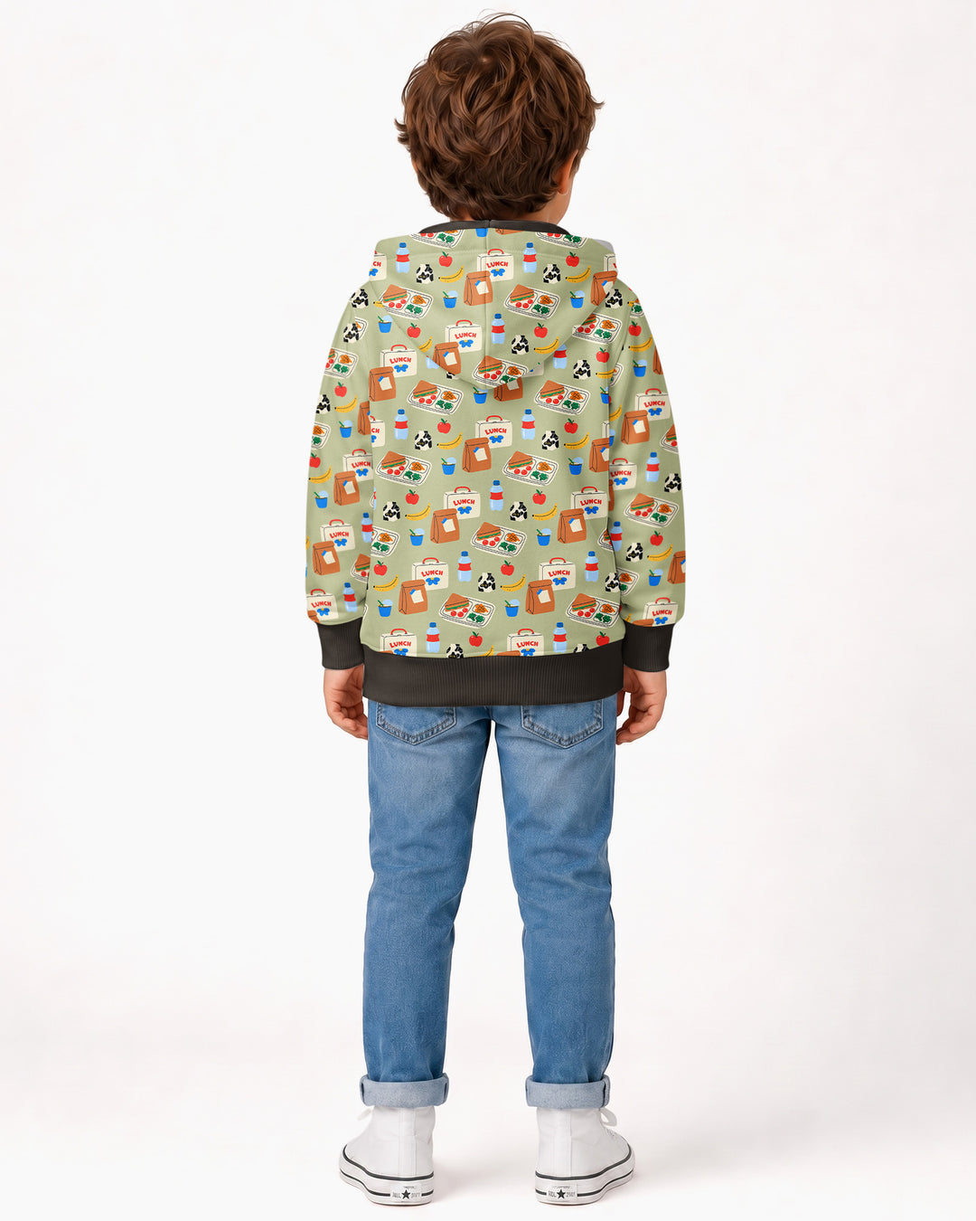 Happy School Lunch Bamboo Zip Hoodie