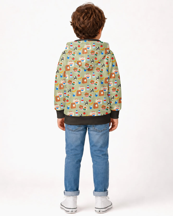 Happy School Lunch Bamboo Zip Hoodie