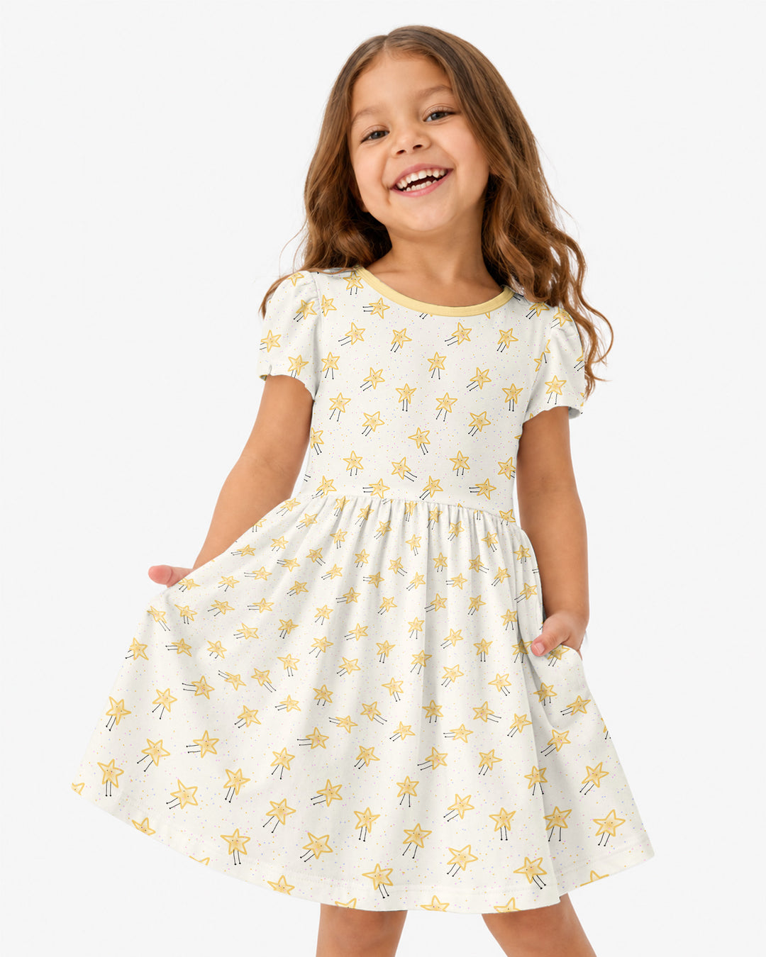 Happy Little Stars Family Matching Bamboo Twirl Dress
