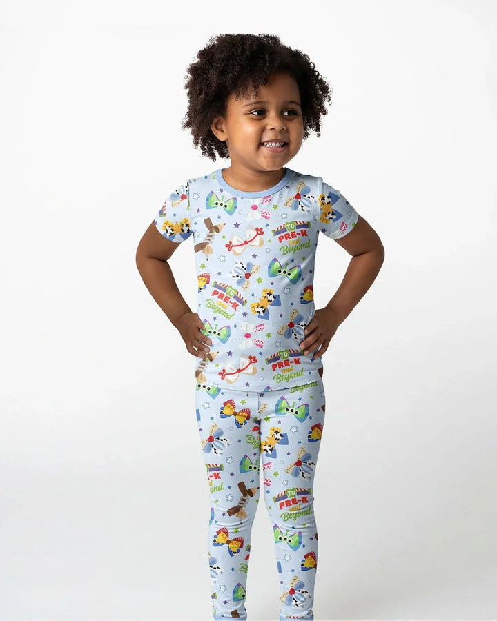 Ready for Pre-K Bamboo Two Piece Short Sleeve Pajama Set