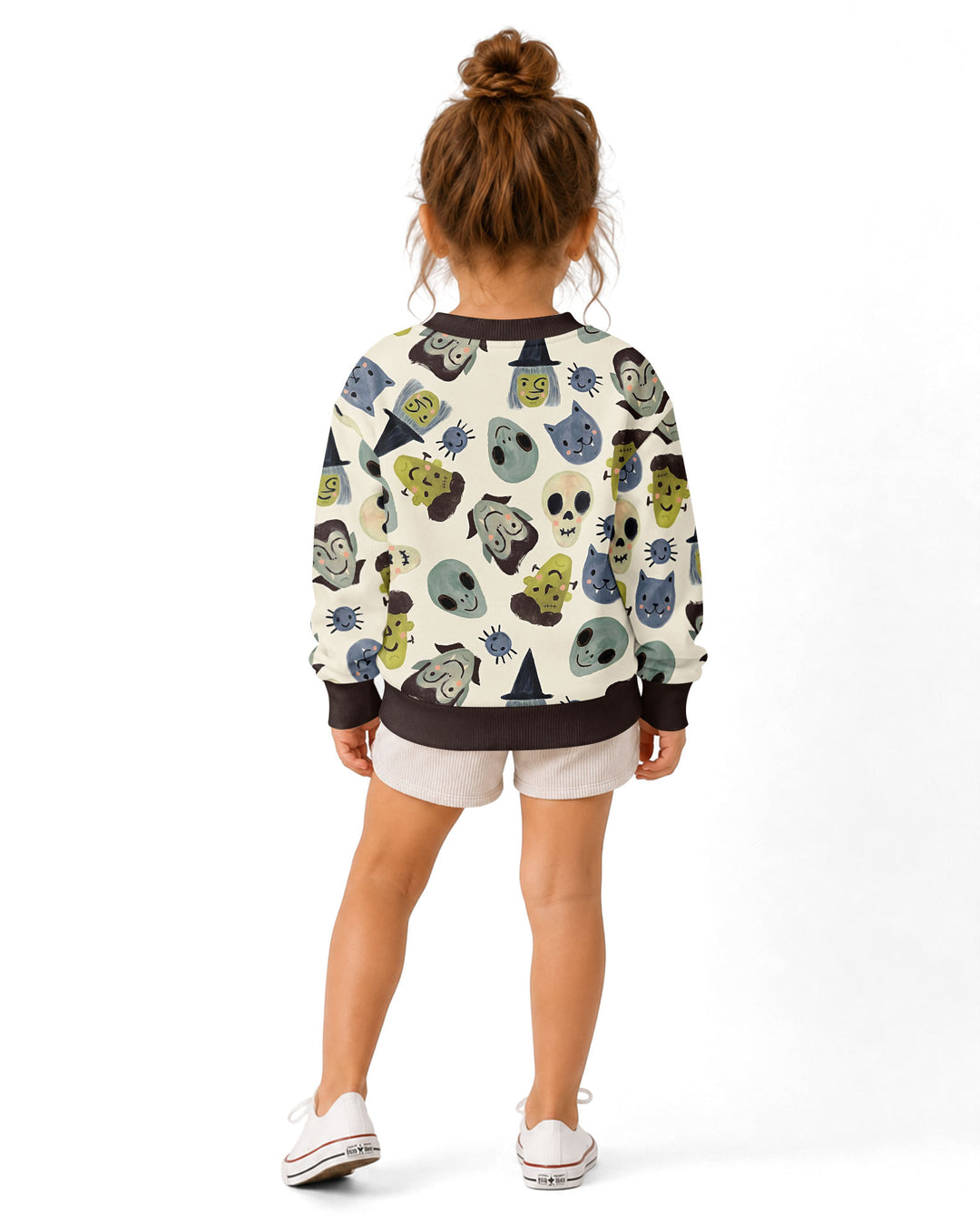 Halloween Face Bamboo Crewneck Sweatshirt