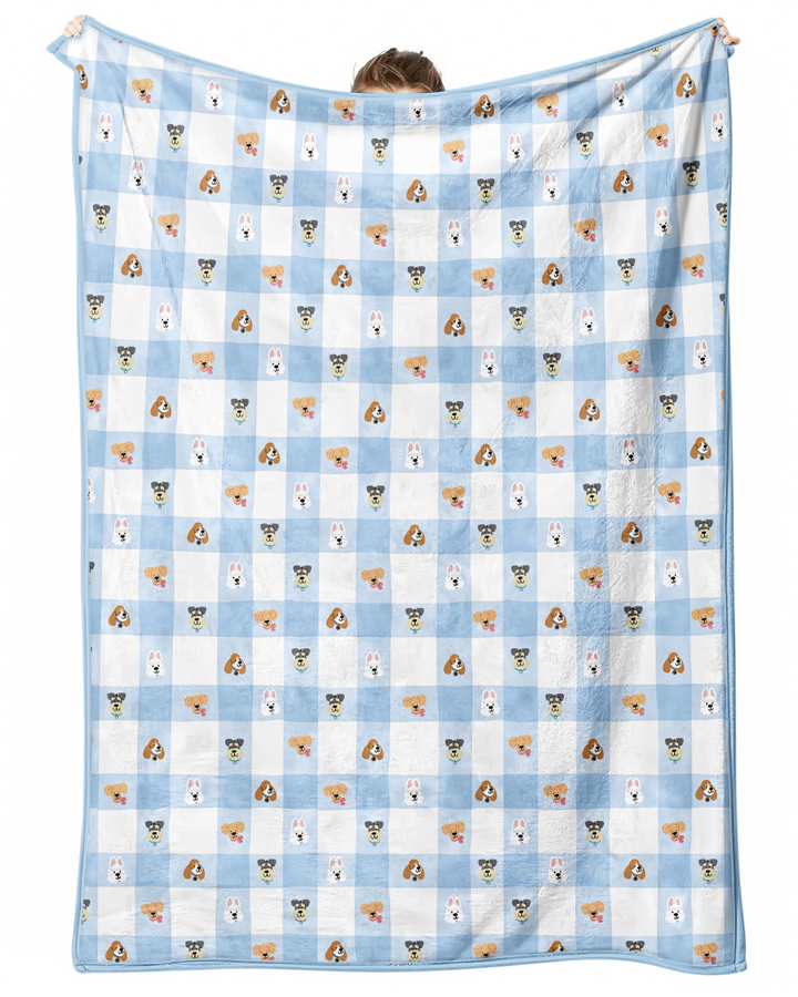Plaid Pals Family Matching Bamboo Blanket