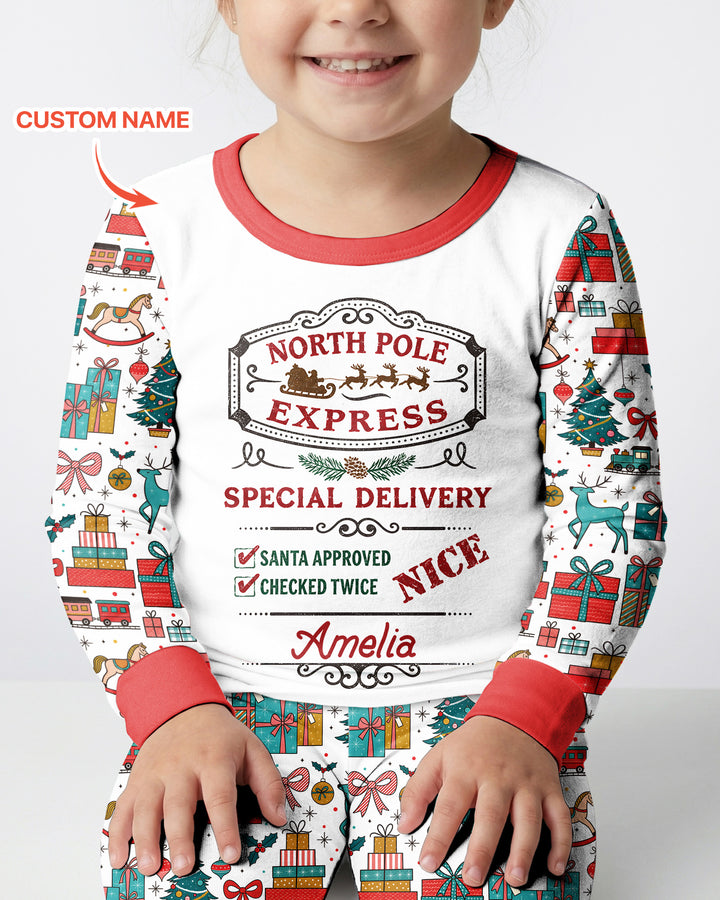 Santa’s Special Delivery Bamboo Two Piece Long Sleeve Pajama Set