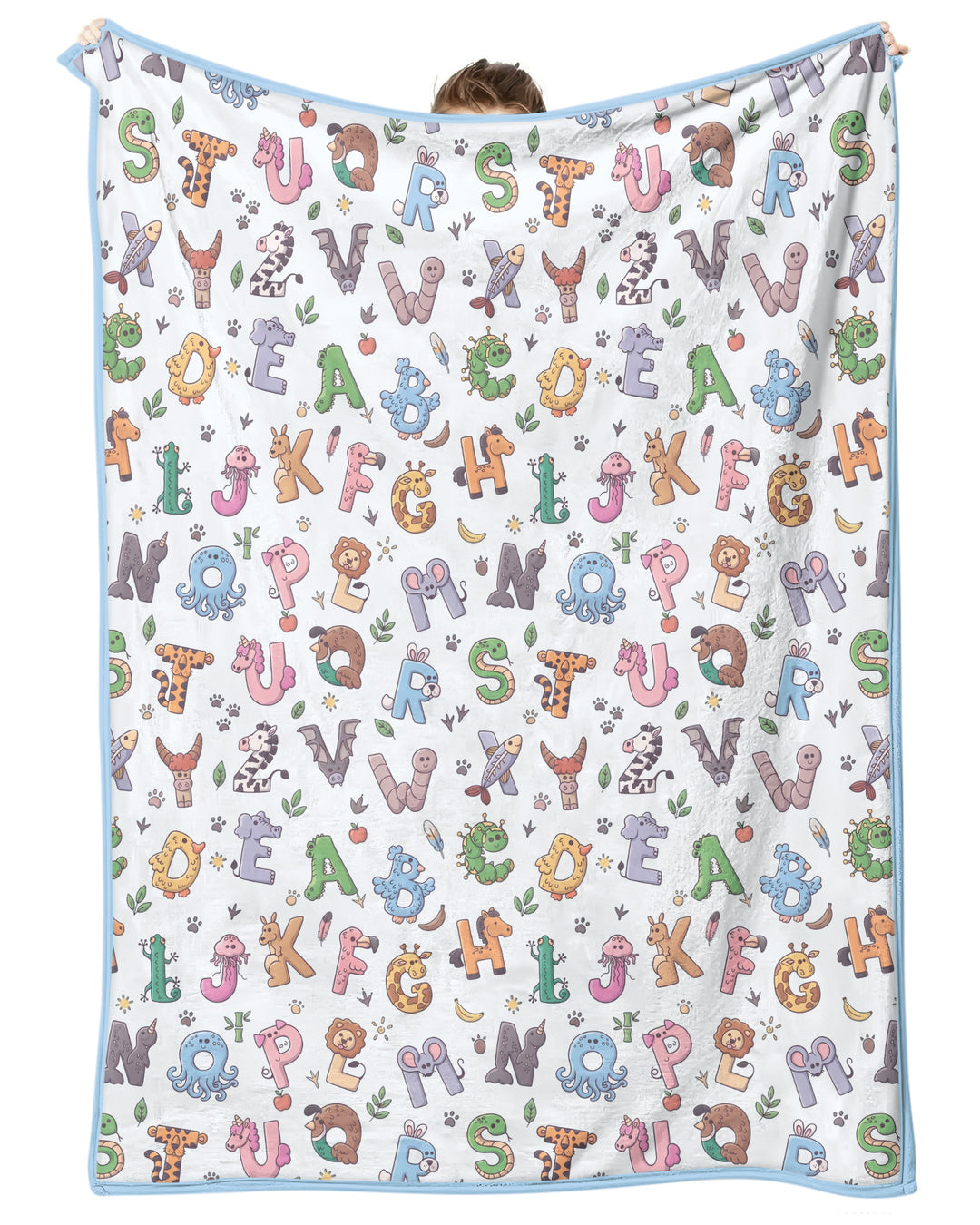 Animals Alphabet Bamboo Blanket
