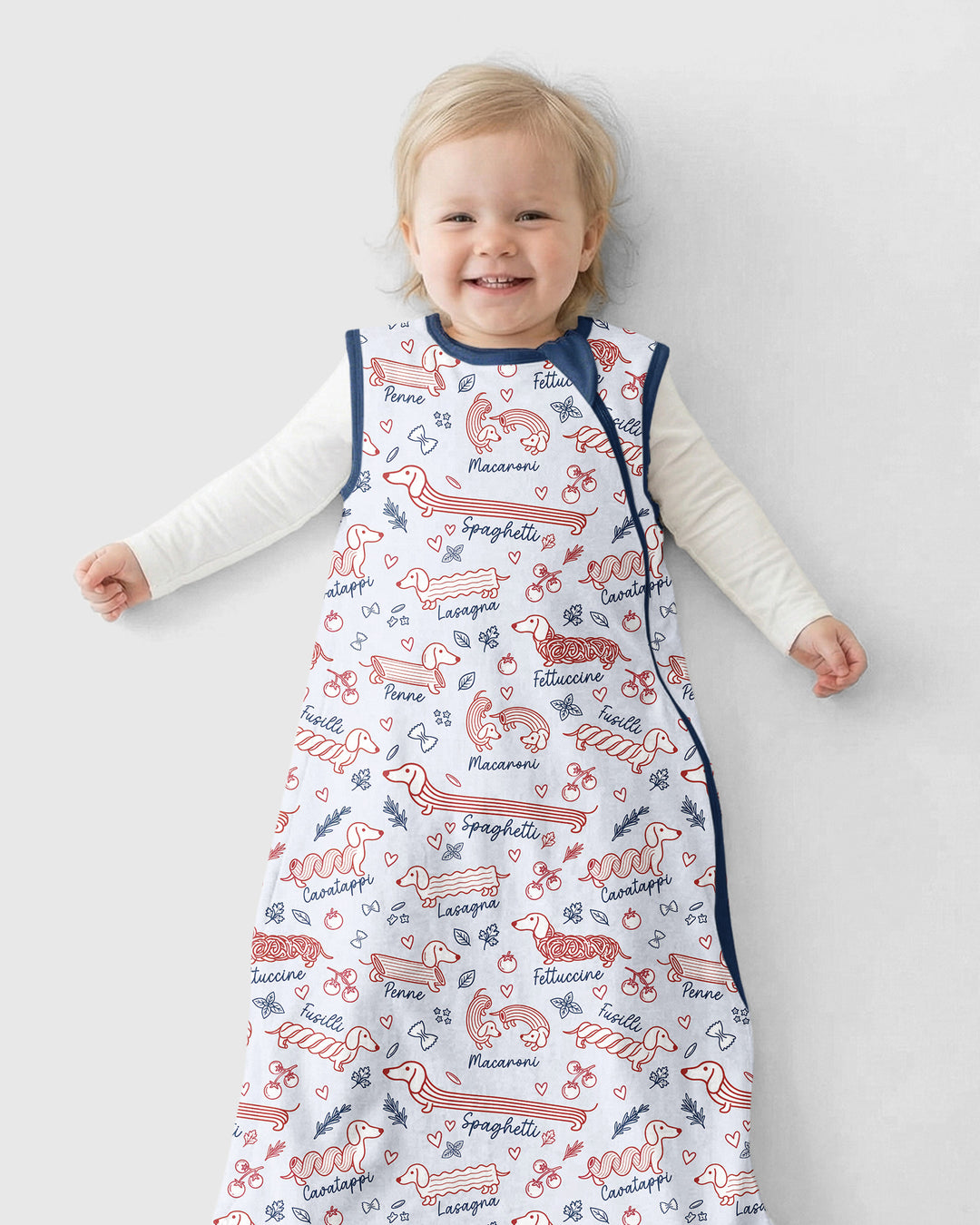 Funny Dachshund Pasta Pups Bamboo Sleep Bag