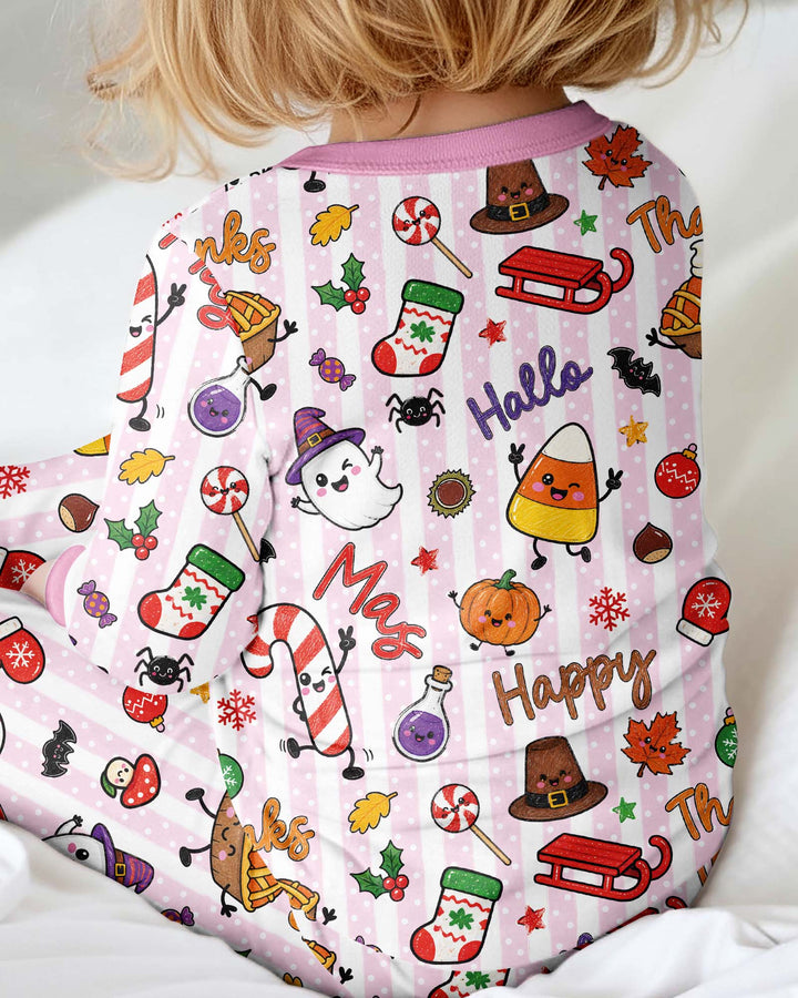 Happy Hallothanksmas Bamboo Convertible Zippy