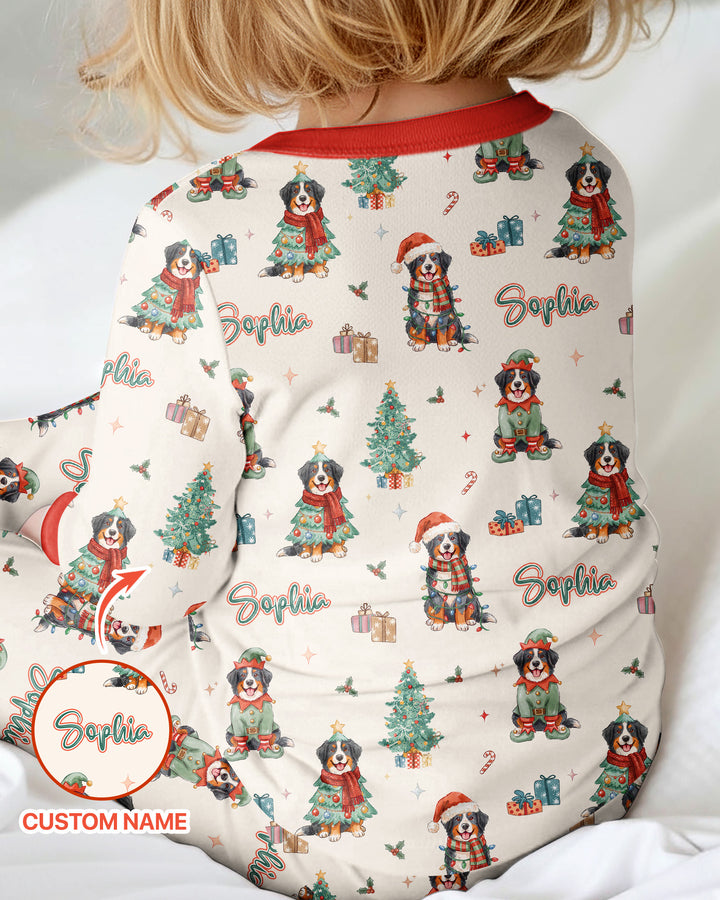 Christmas Bernese Mountain Dog Family Matching Bamboo Convertible Zippy