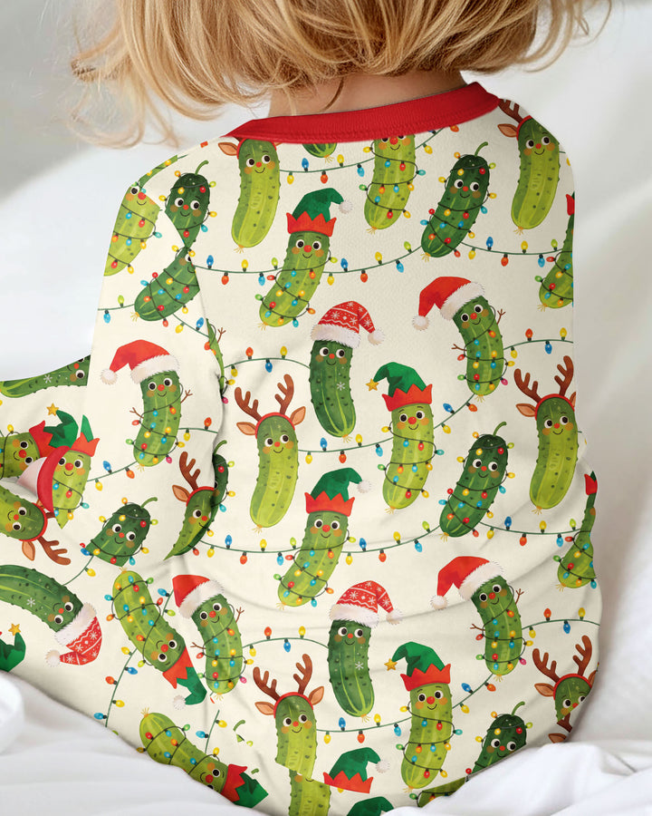 Cheerful Christmas Pickle Bamboo Convertible Zippy
