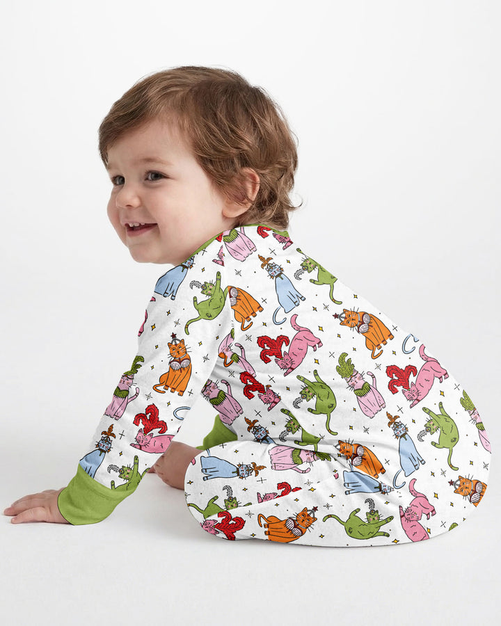 Whimsical Cats Bamboo Convertible Zippy