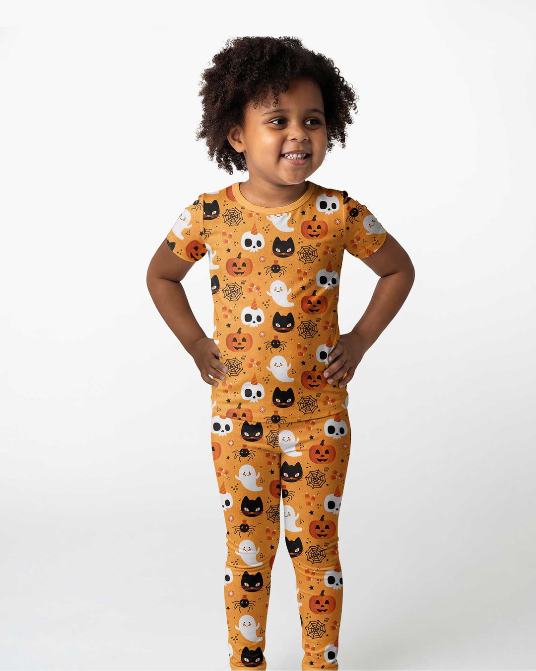 Halloween Party Bamboo Two Piece Short Sleeve Pajama Set