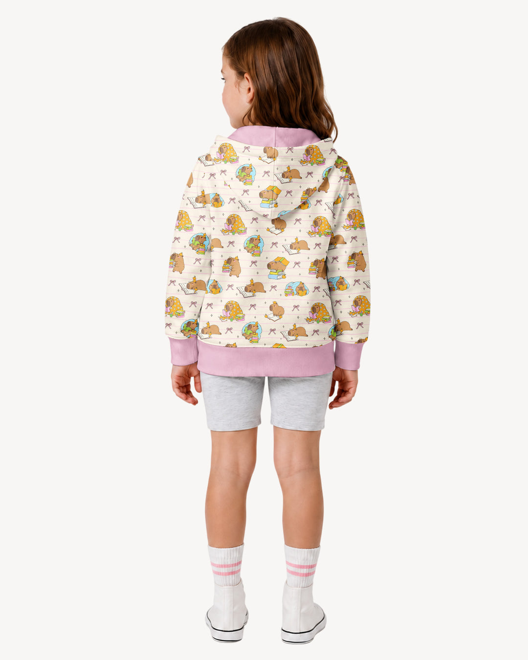Sweet Study Capy Bamboo Zip Hoodie