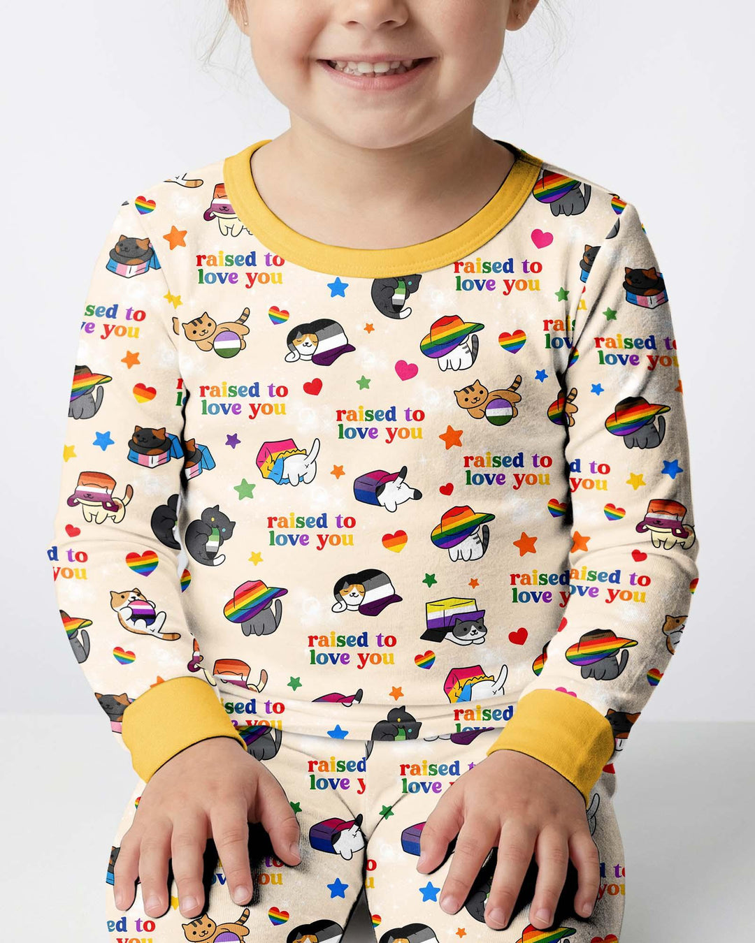Rainbow Paws Family Matching Bamboo Two Piece Long Sleeve Pajama Set