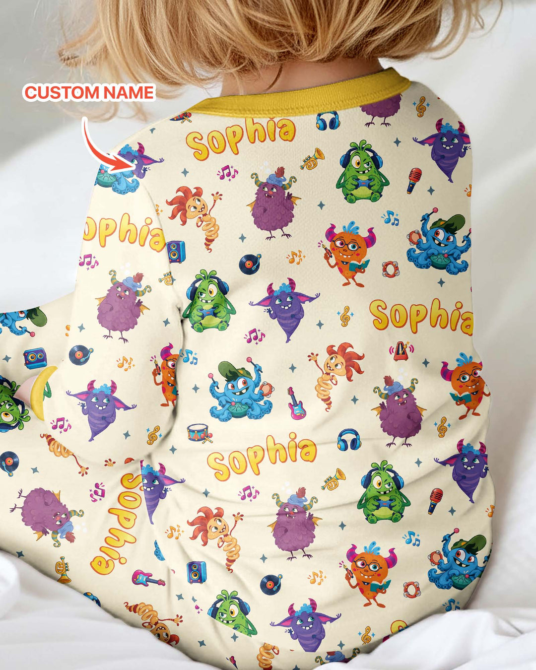 Happy Little Monster Music Band Bamboo Convertible Zippy