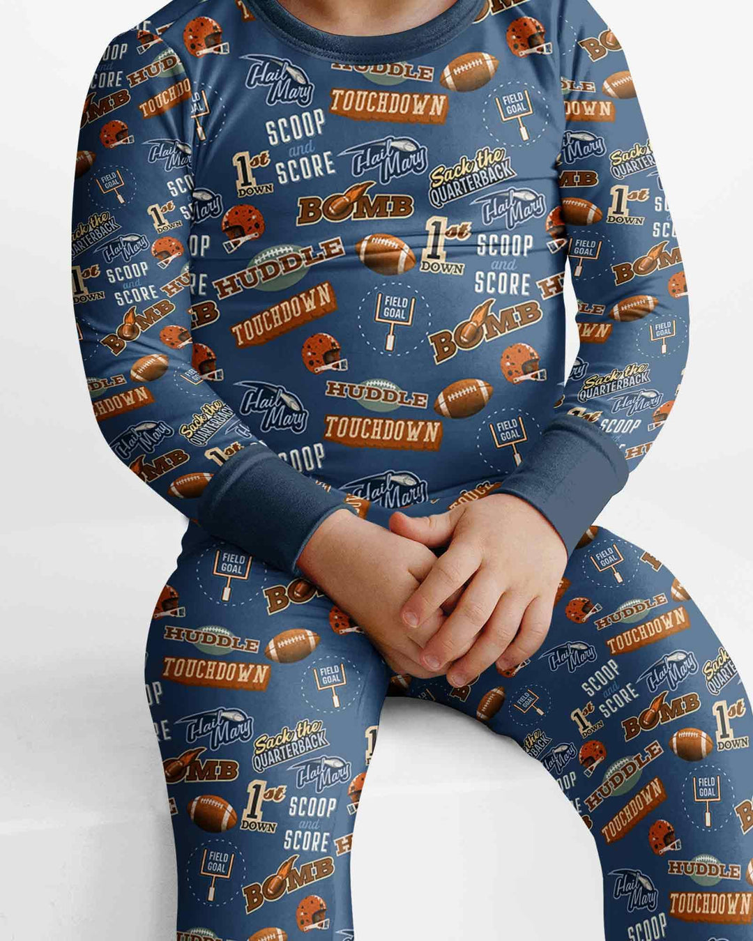 Template Bamboo Two Piece Long Sleeve Pyjamas Set