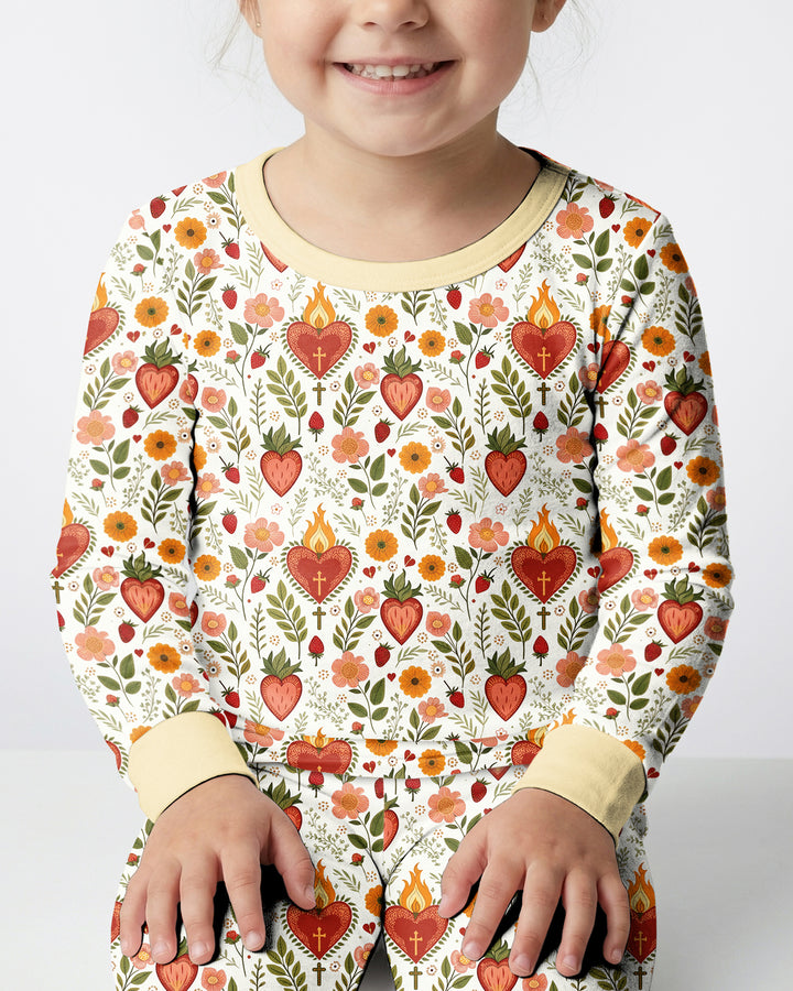 Sacred Blooms Bamboo Two Piece Long Sleeve Pajama Set