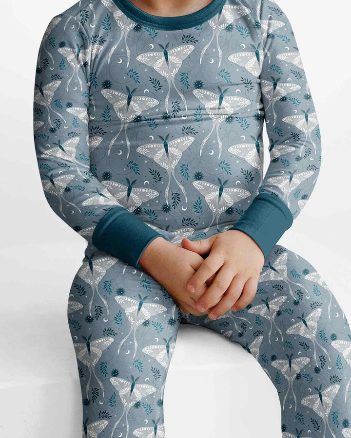 Template Bamboo Two Piece Long Sleeve Pyjamas Set