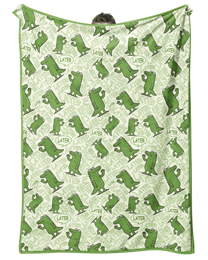 See you later, alligator! Bamboo Blanket