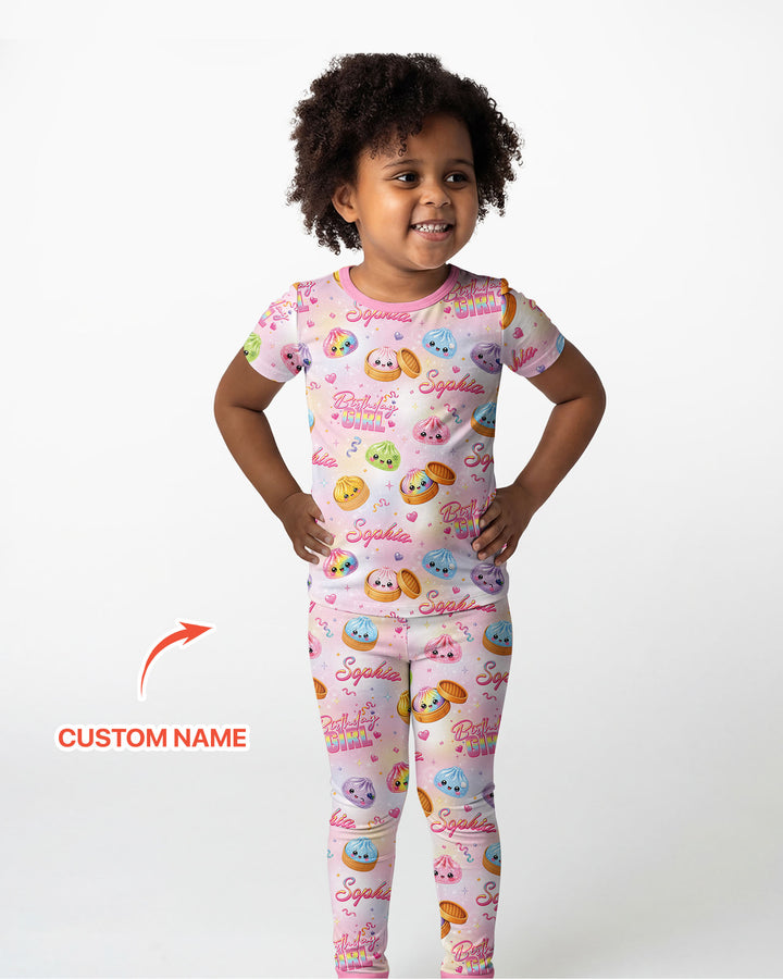 CUSTOM Template Bamboo Two Piece Short Sleeve Pyjamas Set
