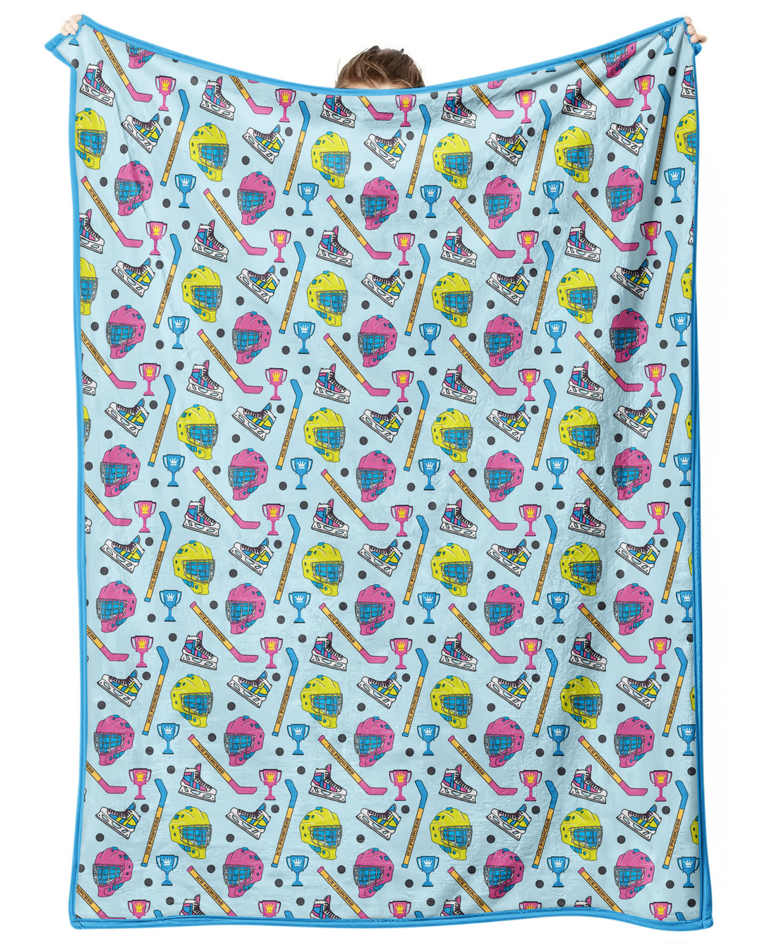 The Ice Hockey Princess Bamboo Blanket