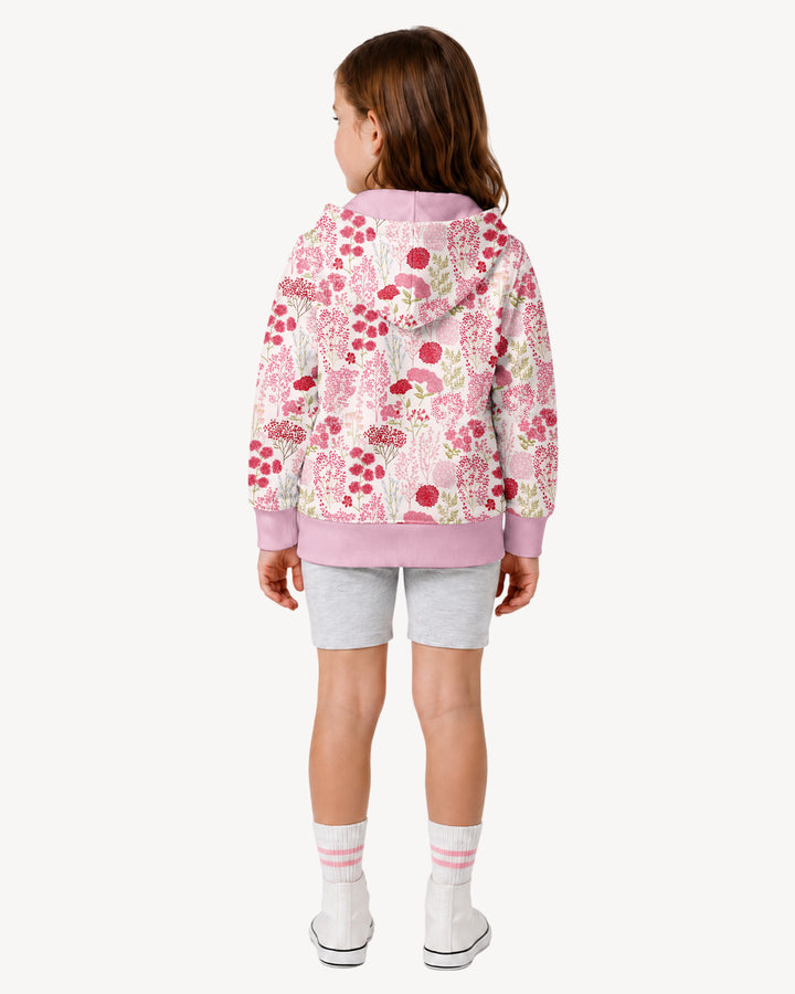 Blushing Wildflowers Bamboo Zip Hoodie