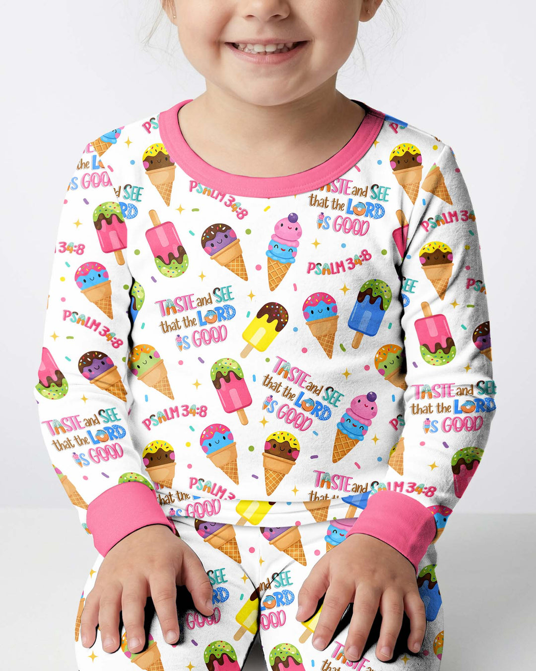 Template Bamboo Two Piece Long Sleeve Pyjamas Set