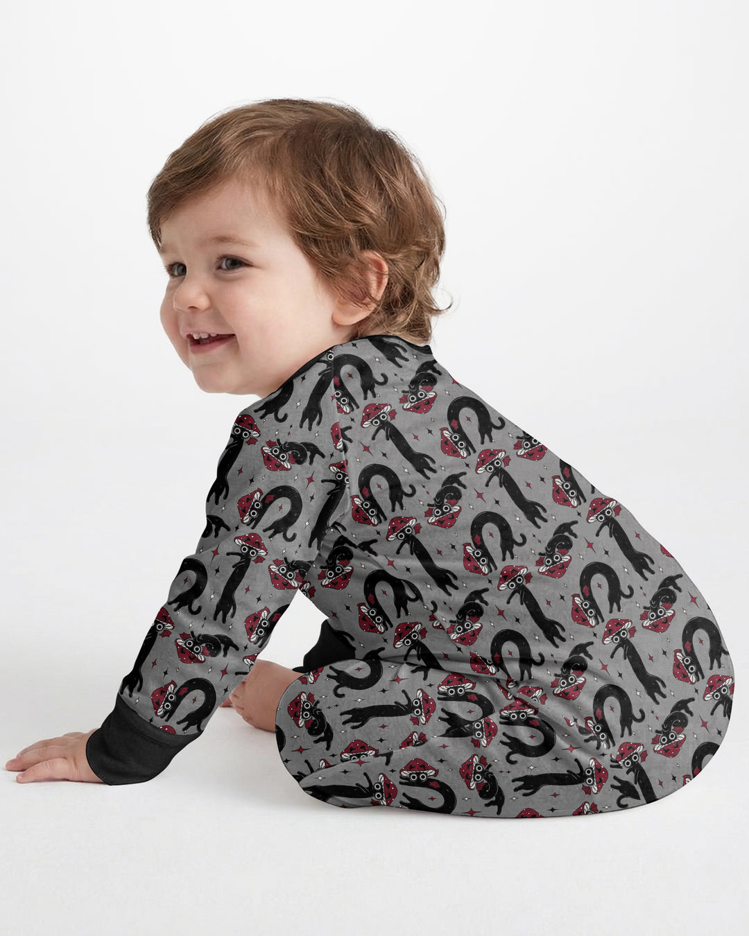 Mushroom Cat Mischief Bamboo Convertible Zippy