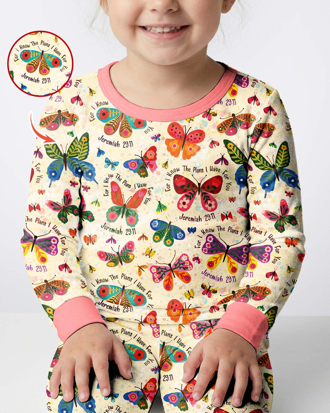 For I Know The Plans I Have For You Bamboo Two Piece Long Sleeve Pajama Set