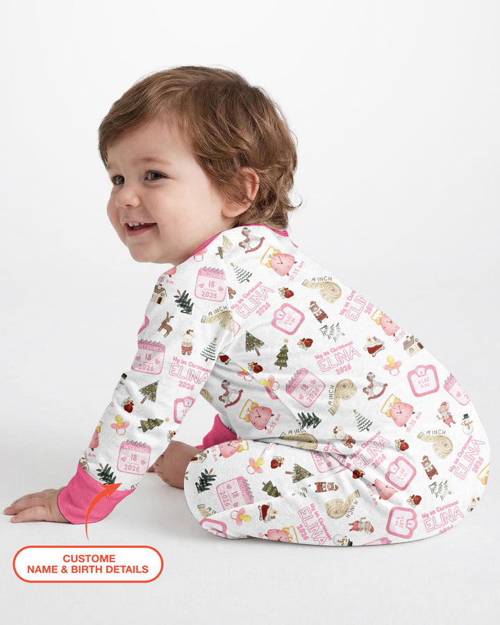 Personalized Baby's First Christmas Bamboo Convertible Zippy