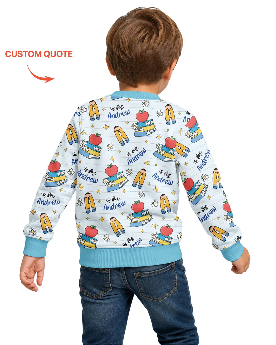 First Day of School Bamboo Crewneck Sweatshirt