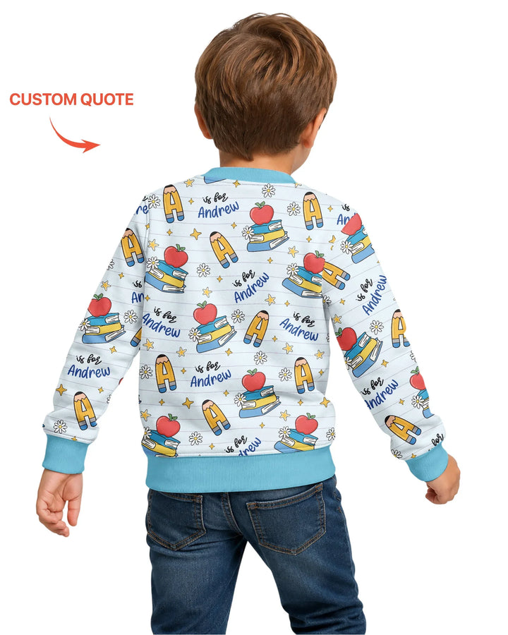 First Day of School Bamboo Crewneck Sweatshirt