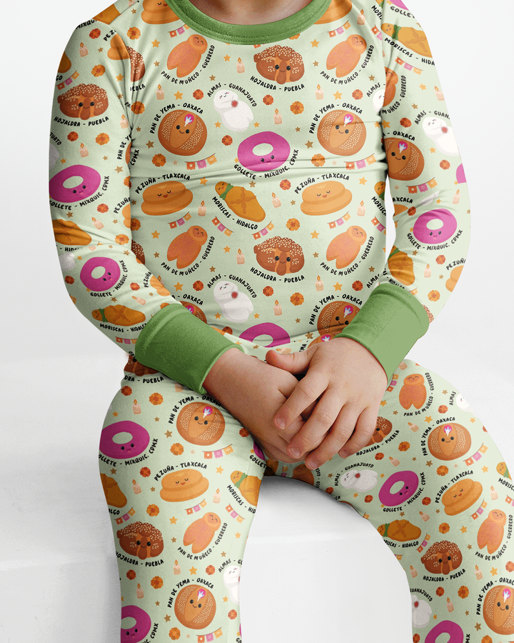 Pan Dulce Fiesta Bamboo Two Piece Long Sleeve Pajama Set