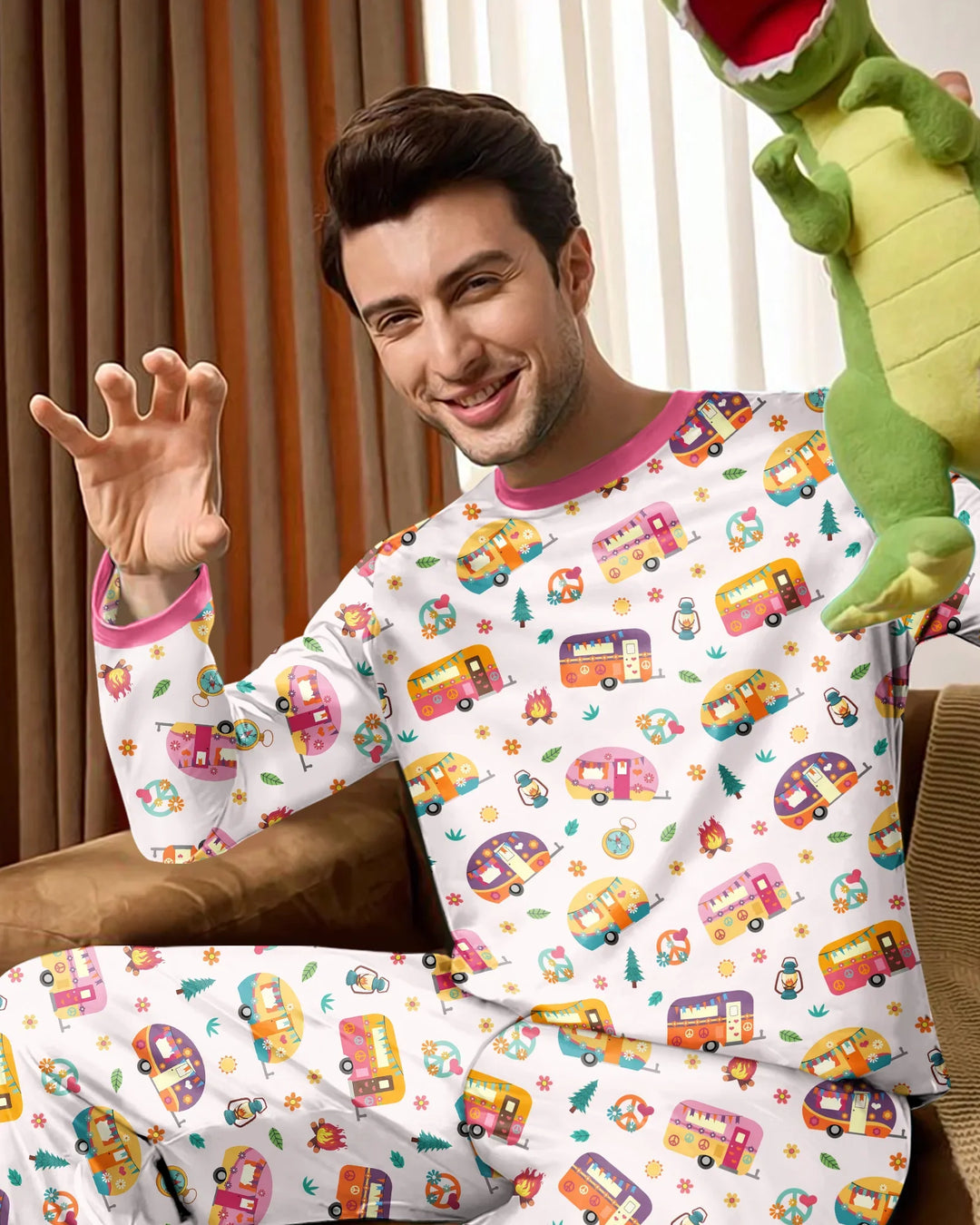 Happy Little Camper Bamboo Men's Pajama Set