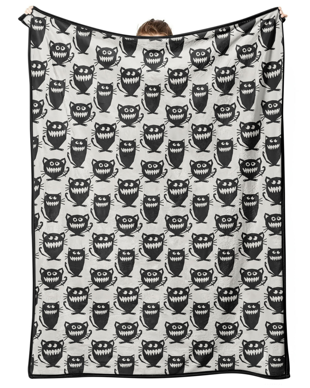 Halloween Monster Cats Bamboo Blanket