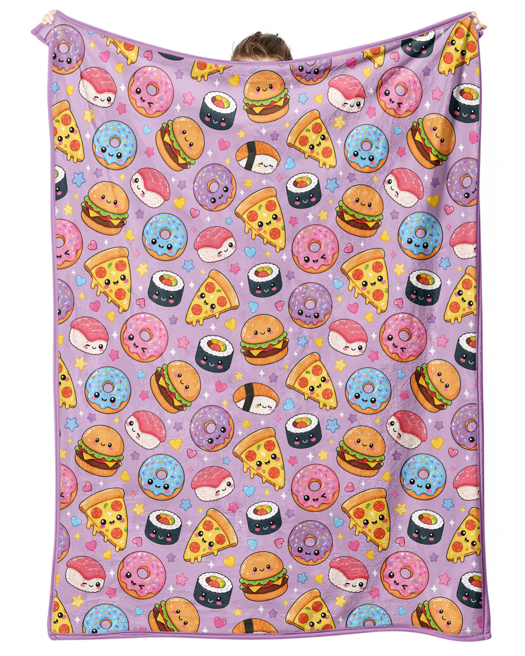 Kawaii Snack Party Bamboo Blanket