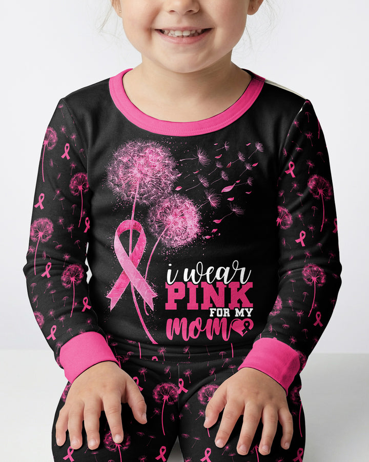 Dandelion Pink For Mom Bamboo Two Piece Long Sleeve Pajama Set