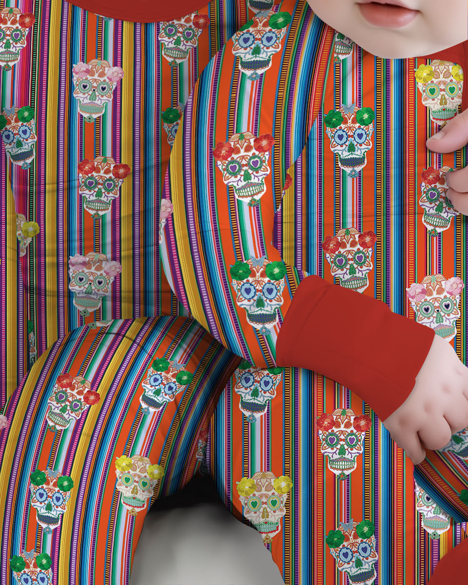 Day of the Dead Vintage Bamboo Convertible Zippy