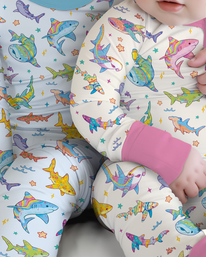 Tropical Sharks Bamboo Convertible Zippy