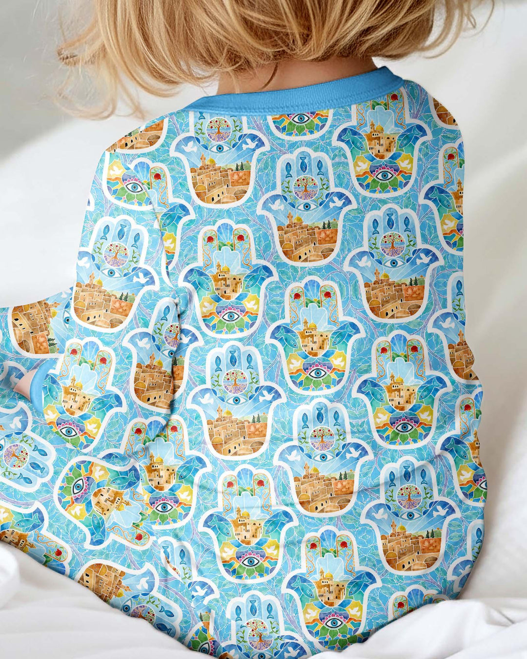 Hamsa Hand Bamboo Convertible Zippy